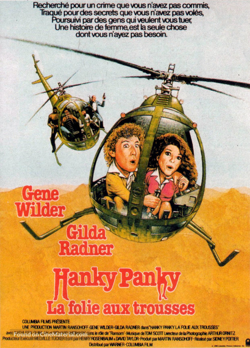 Hanky Panky - French Movie Poster