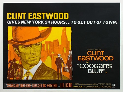 Coogan&#039;s Bluff - British Movie Poster