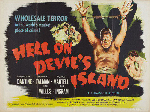 Hell on Devil&#039;s Island - British Movie Poster