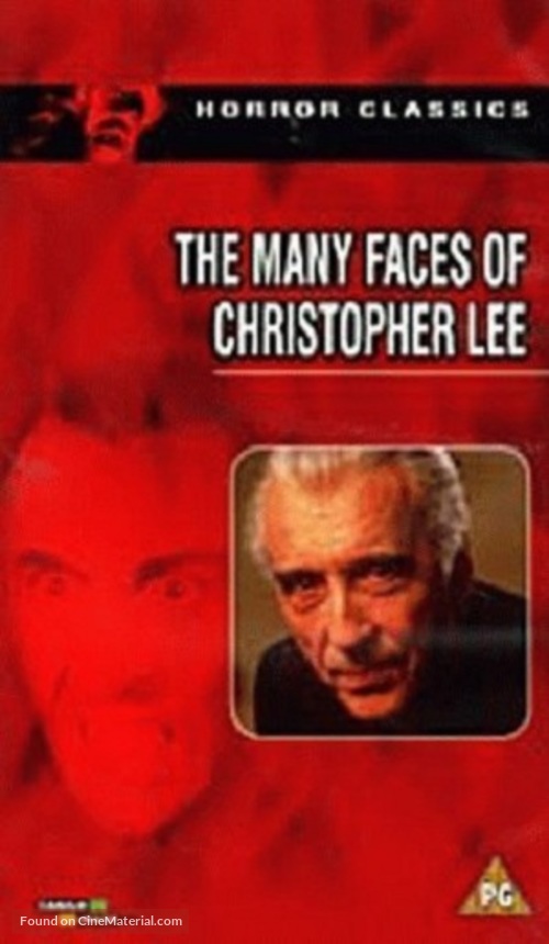 The Many Faces of Christopher Lee - British VHS movie cover