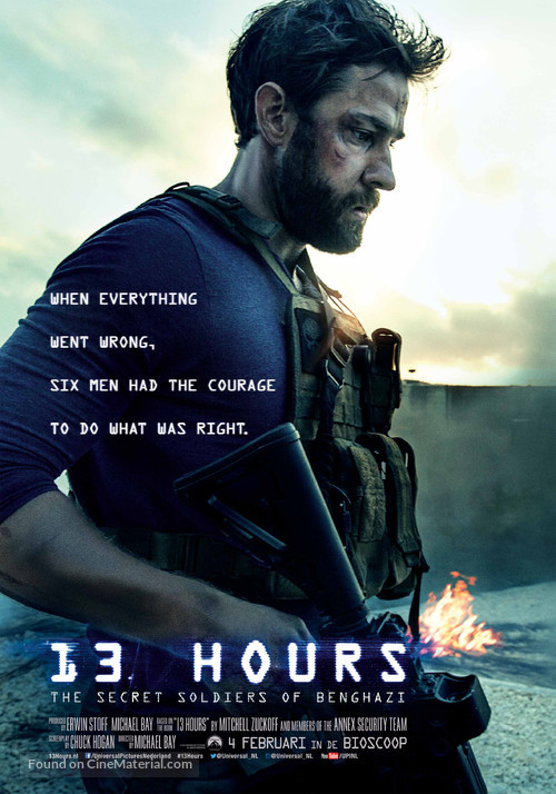 13 Hours: The Secret Soldiers of Benghazi - Dutch Movie Poster