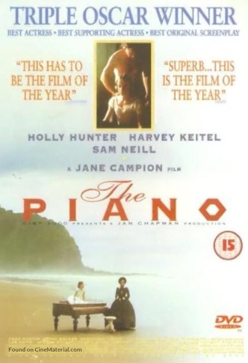 The Piano - British DVD movie cover