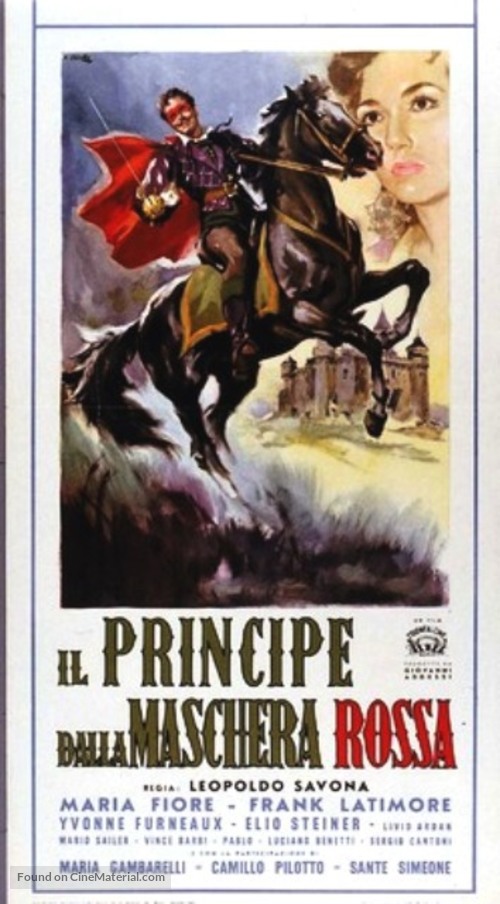 Il principe dalla maschera rossa - Italian Movie Poster