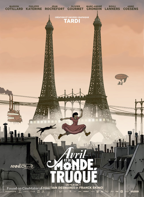 Avril et le monde truqu&eacute; - French Movie Poster