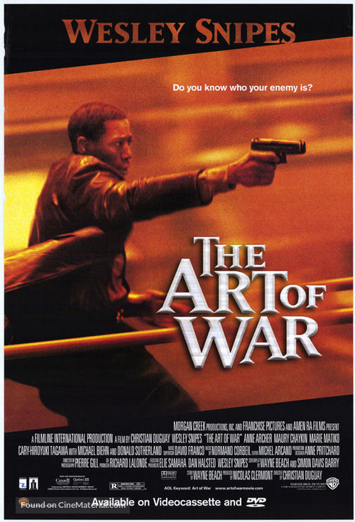 The Art Of War - Video release movie poster