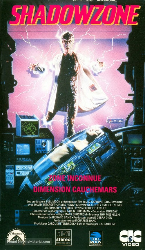 Shadowzone - French VHS movie cover