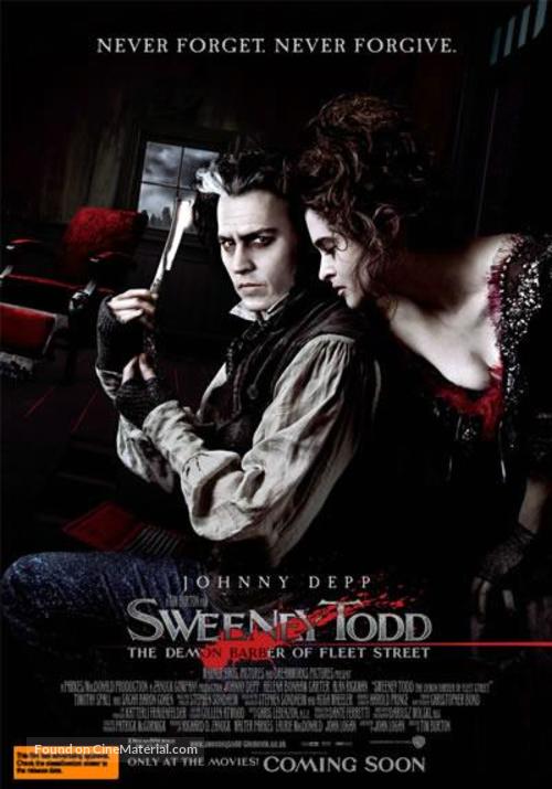 Sweeney Todd: The Demon Barber of Fleet Street - Australian Movie Poster