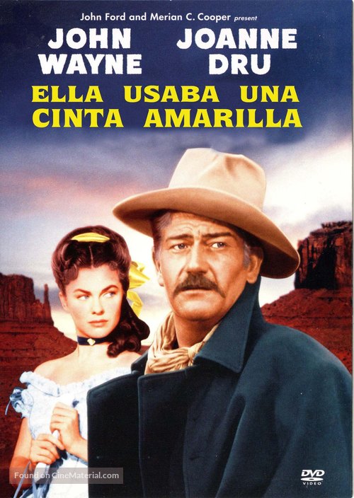 She Wore a Yellow Ribbon - Mexican DVD movie cover