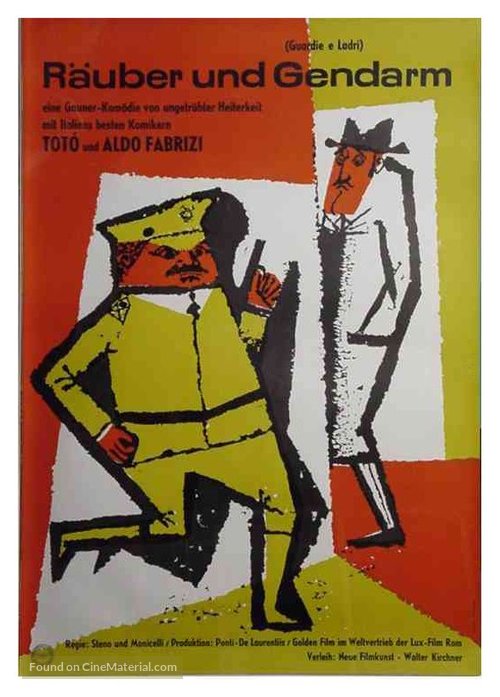 Guardie e ladri - German Movie Poster