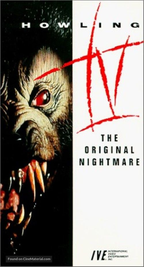 Howling IV: The Original Nightmare - VHS movie cover