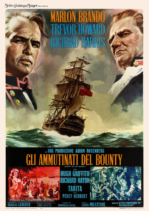 Mutiny on the Bounty - Italian Movie Poster
