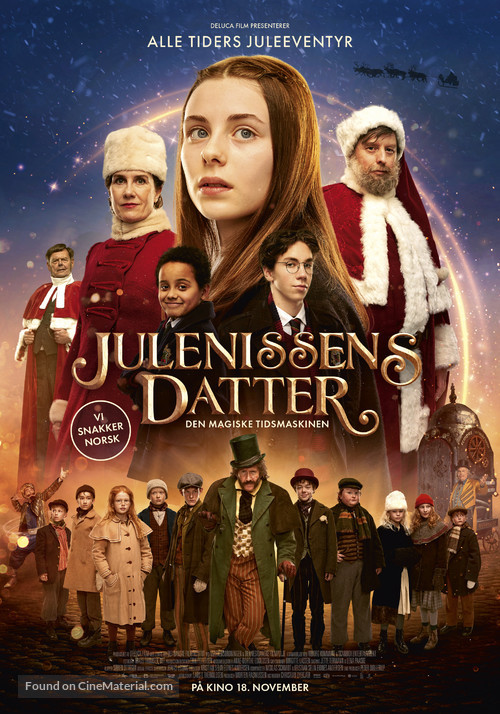 Julemandens datter 3: Den magiske tidsmaskine - Norwegian Movie Poster