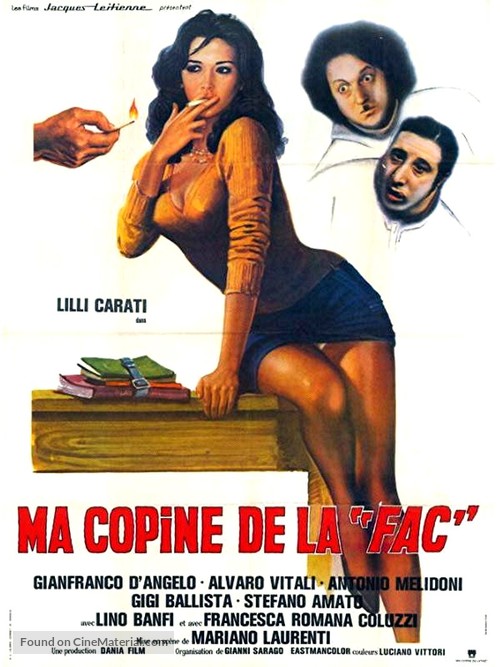 La compagna di banco - French Movie Poster