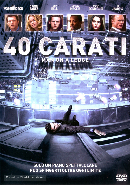 Man on a Ledge - Italian DVD movie cover