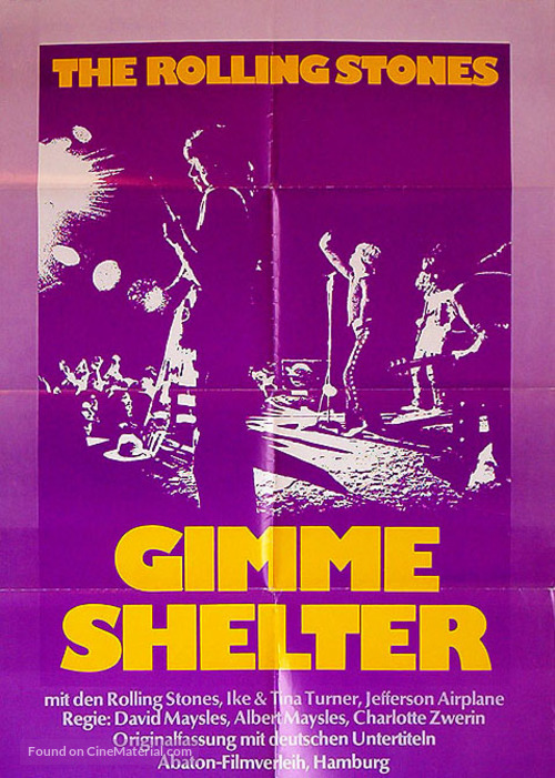 Gimme Shelter - German Movie Poster