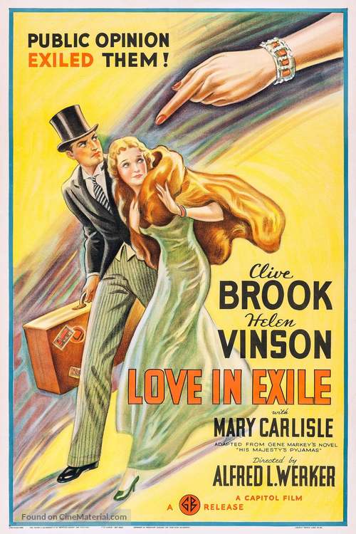 Love in Exile - British Movie Poster