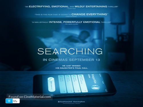 Searching - Australian Movie Poster