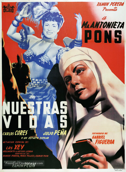 Nuestras vidas - Mexican Movie Poster