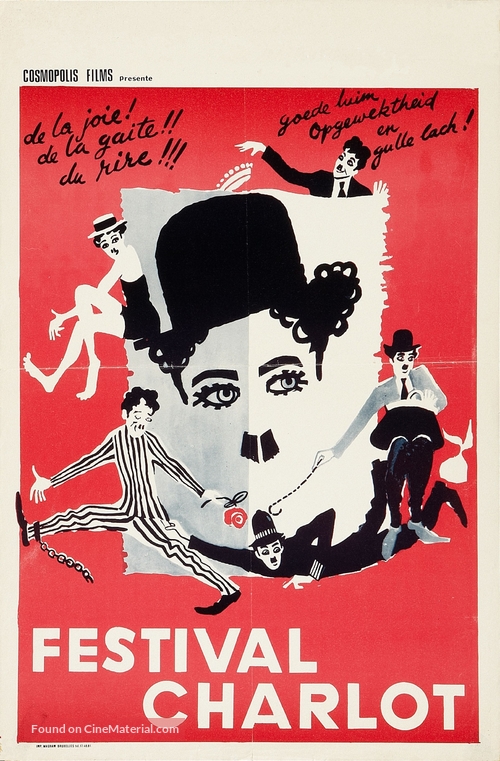The Charlie Chaplin Festival - Belgian Movie Poster
