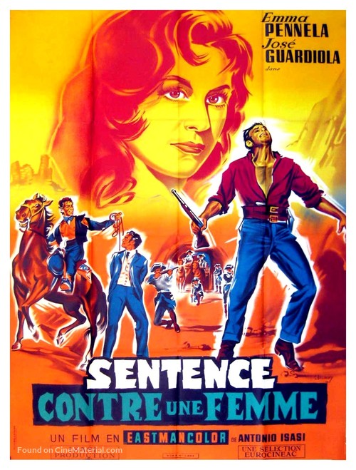 Sentencia contra una mujer - French Movie Poster