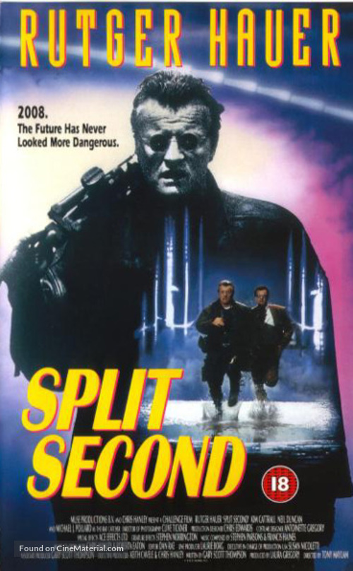 Split Second - British VHS movie cover