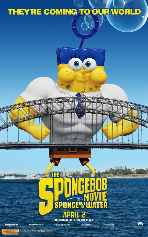 The SpongeBob Movie: Sponge Out of Water - Australian Movie Poster
