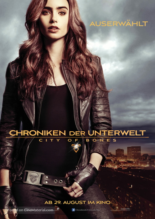 The Mortal Instruments: City of Bones - German Movie Poster