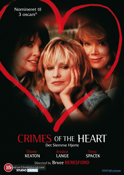 Crimes of the Heart - Danish DVD movie cover
