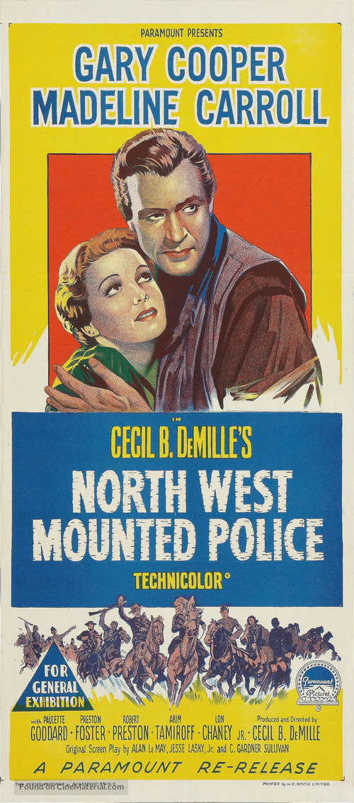 North West Mounted Police - Australian Movie Poster