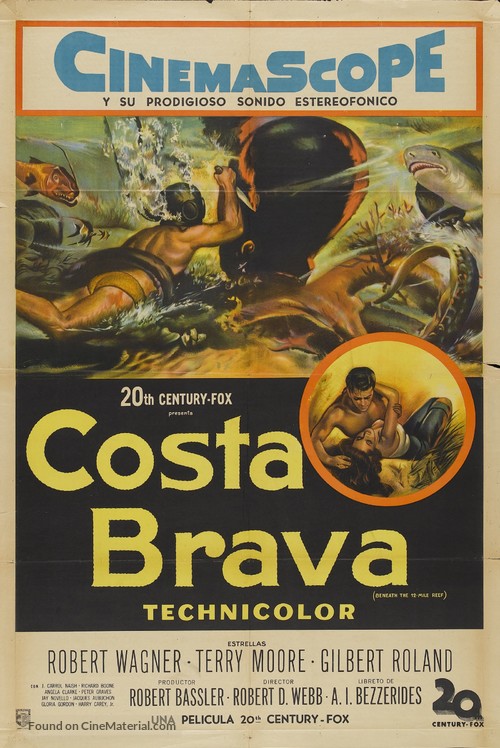 Beneath the 12-Mile Reef - Argentinian Movie Poster