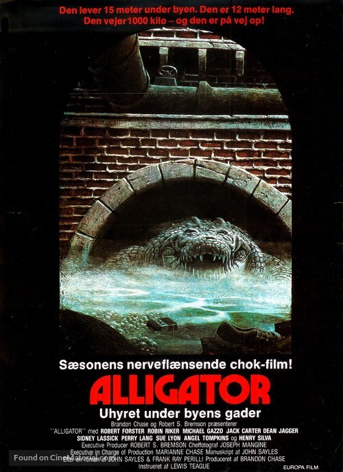 Alligator - Danish Movie Poster