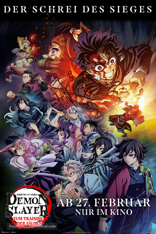 Demon Slayer: Kimetsu No Yaiba - To the Hashira Training - German Movie Poster