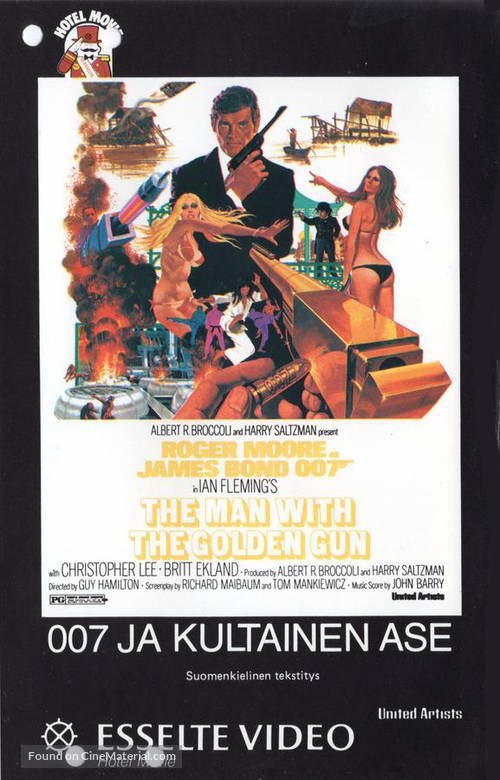 The Man With The Golden Gun - Finnish VHS movie cover