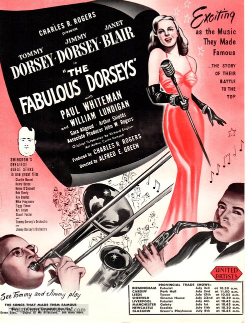 The Fabulous Dorseys - Movie Poster