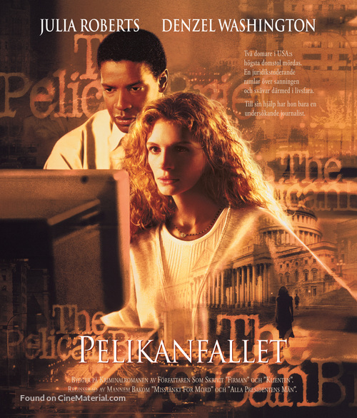 The Pelican Brief - Swedish Blu-Ray movie cover