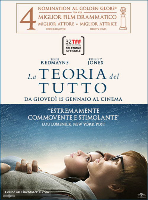 The Theory of Everything - Italian Movie Poster