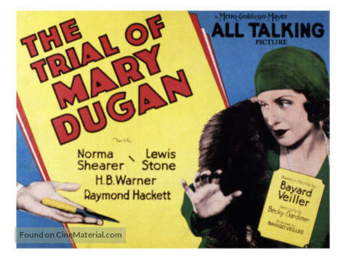 The Trial of Mary Dugan - Movie Poster