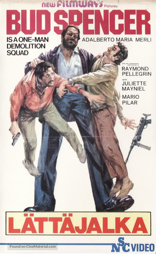 Piedone lo sbirro - Finnish VHS movie cover
