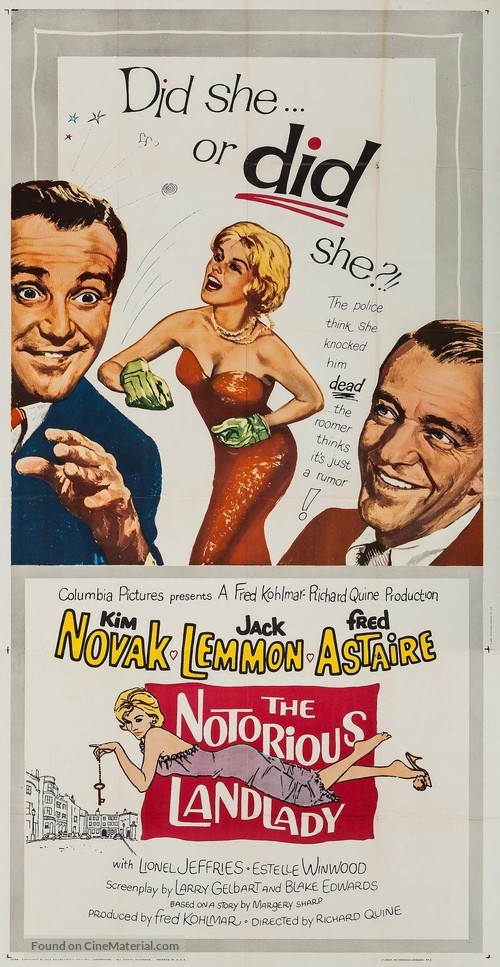 The Notorious Landlady - Movie Poster