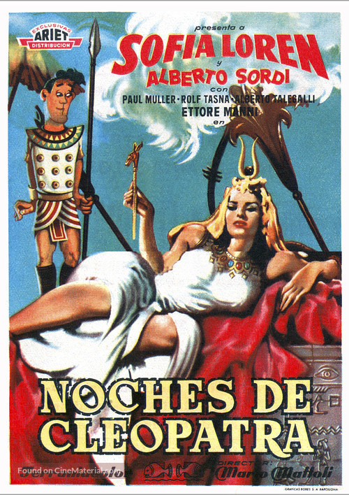 Due notti con Cleopatra - Spanish Movie Poster