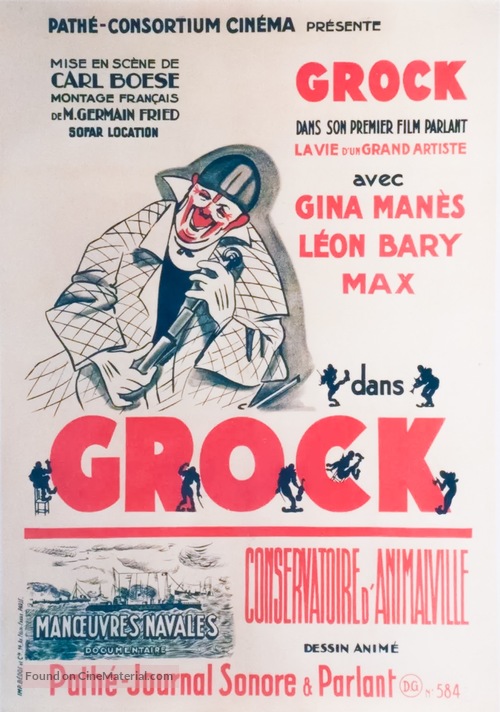 Grock - French Movie Poster