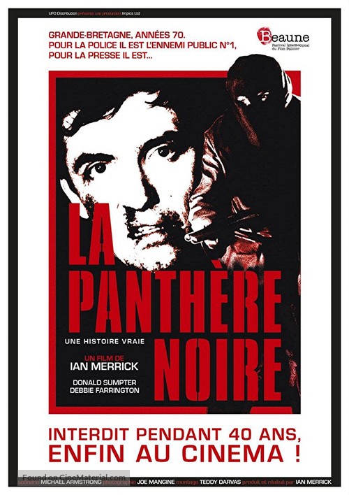 The Black Panther - French Re-release movie poster