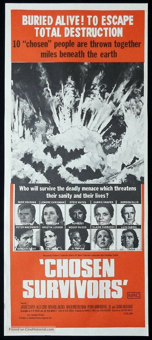 Chosen Survivors - Australian Movie Poster