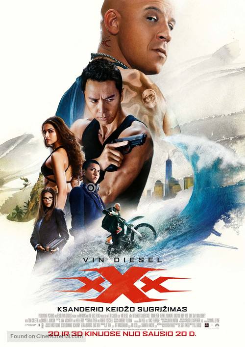 xXx: Return of Xander Cage - Lithuanian Movie Poster