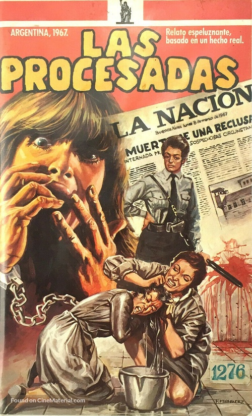 Las procesadas - Spanish VHS movie cover