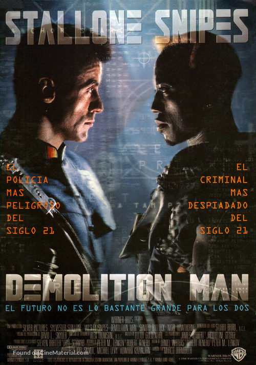 Demolition Man - Spanish Movie Poster