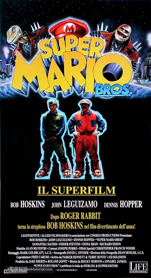 Super Mario Bros. Italian movie poster