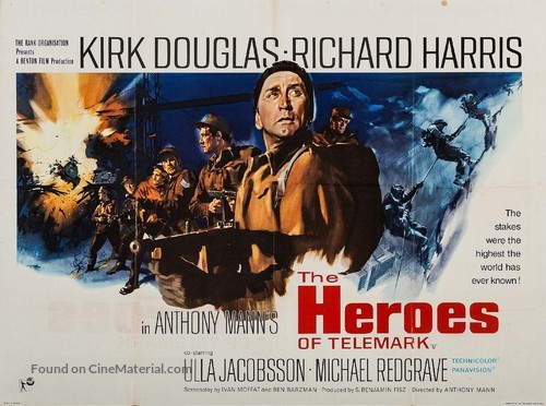 The Heroes of Telemark - British Movie Poster