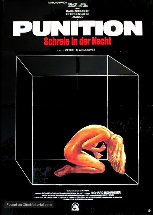 La punition - German Movie Poster