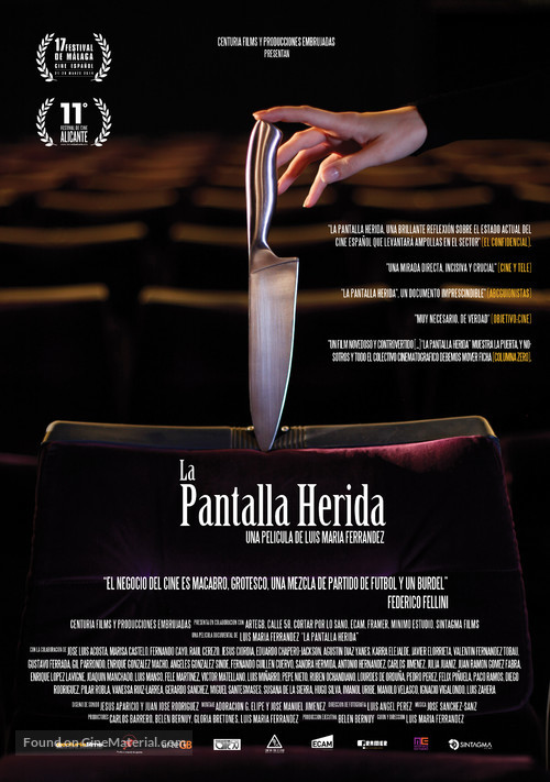 La pantalla herida - Spanish Movie Poster